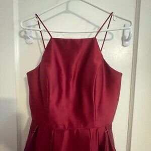 Betsy & Adam Short Red Dress A-line
